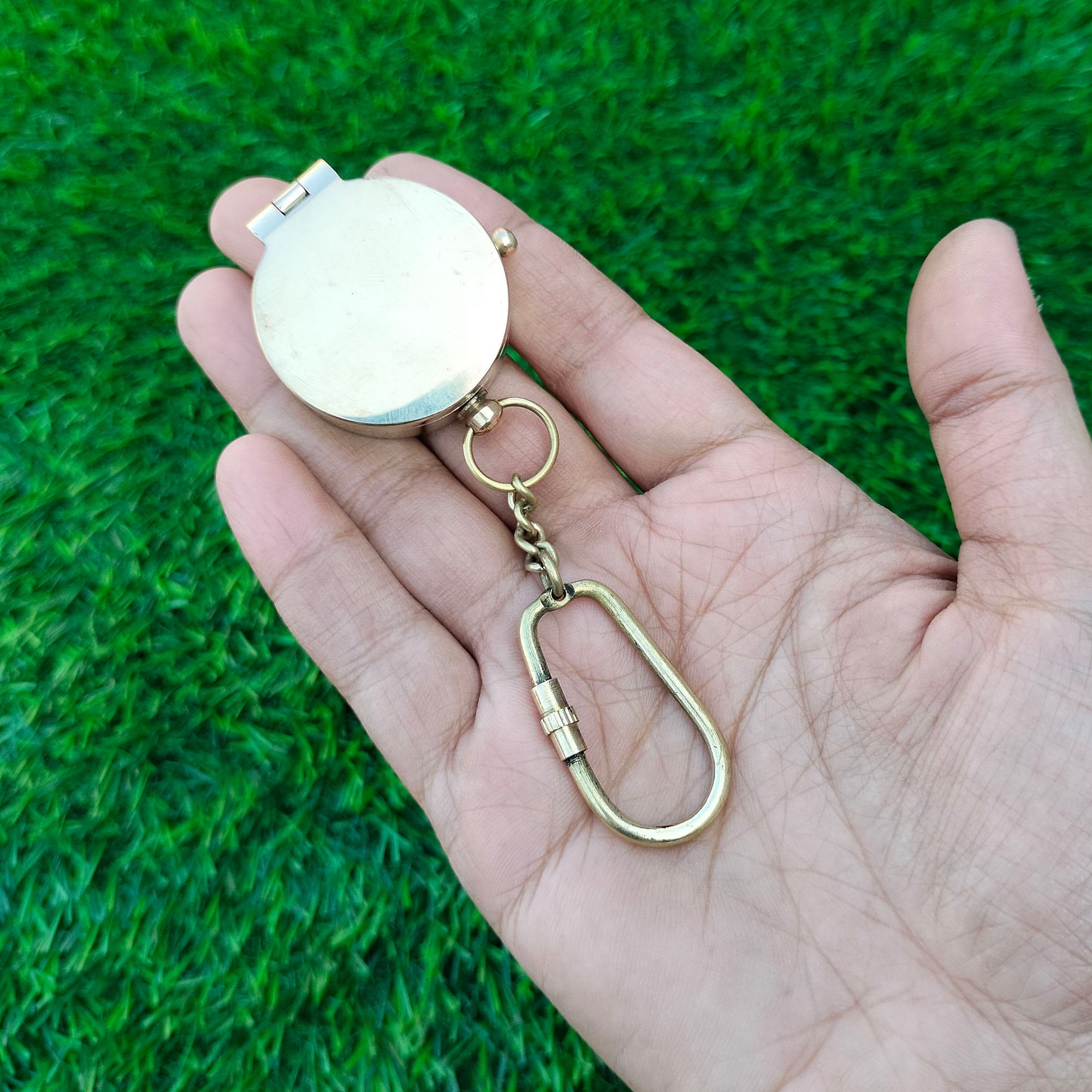 Graphics Collections Key Chain Compass Pure Brass Metal - Etsy