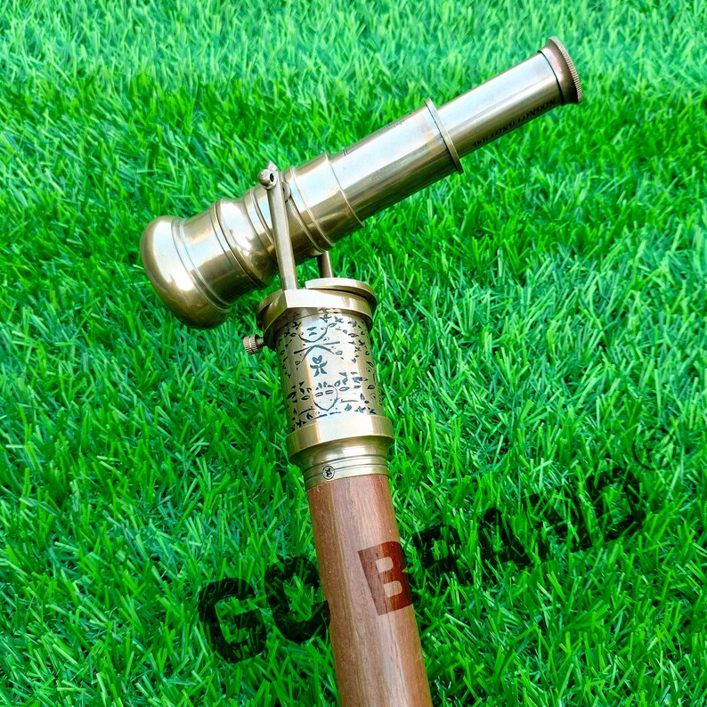 Brass Engraved 1920 Dollond London Victorian Telescope Compass Working