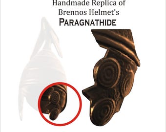 Handmade Brennos Helmet Paragnathide Replica: Celtic Armor Collectible
