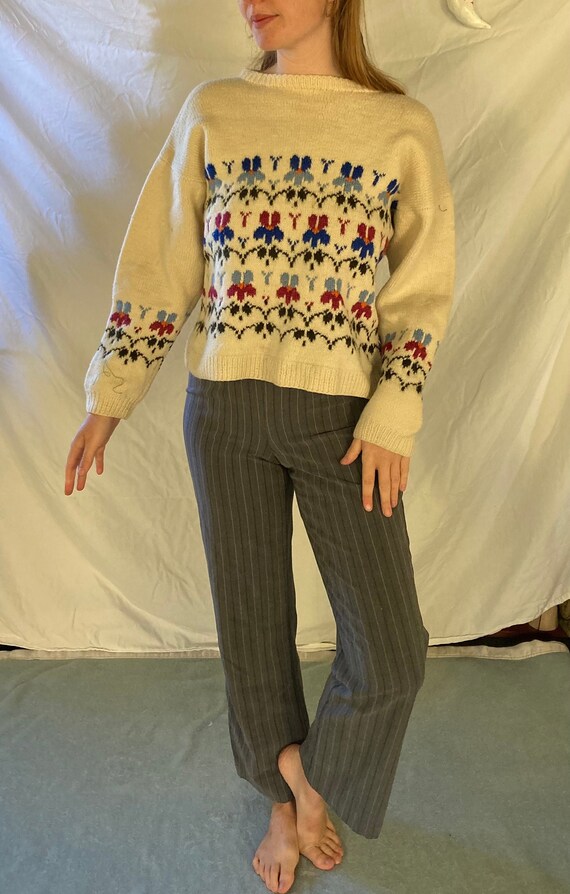 hand-knit wool sweater