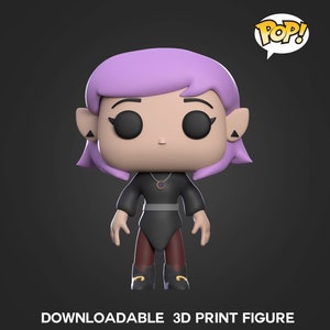 DIGITAL STL Funko Amity Blight The Owl House Archivos de impresión 3D con caja digital Plantilla JPG Descargar