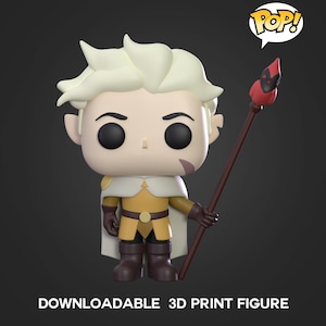 DIGITAL STL Funko Hunter con Flapjack Palisman The Owl House Archivos de impresión 3D con caja digital Plantilla JPG Descargar