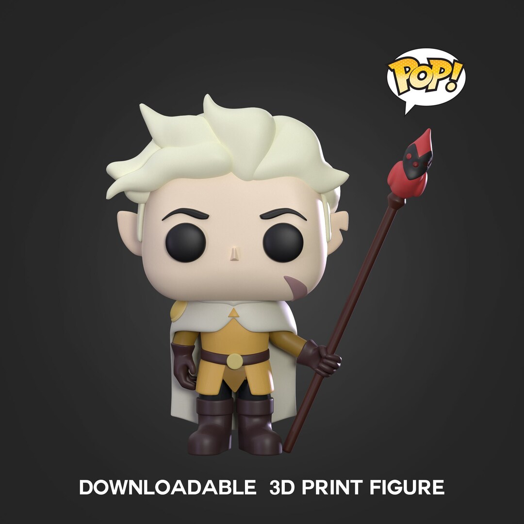 DIGITAL STL Funko Hunter With Flapjack Palisman the Owl House 3D Print