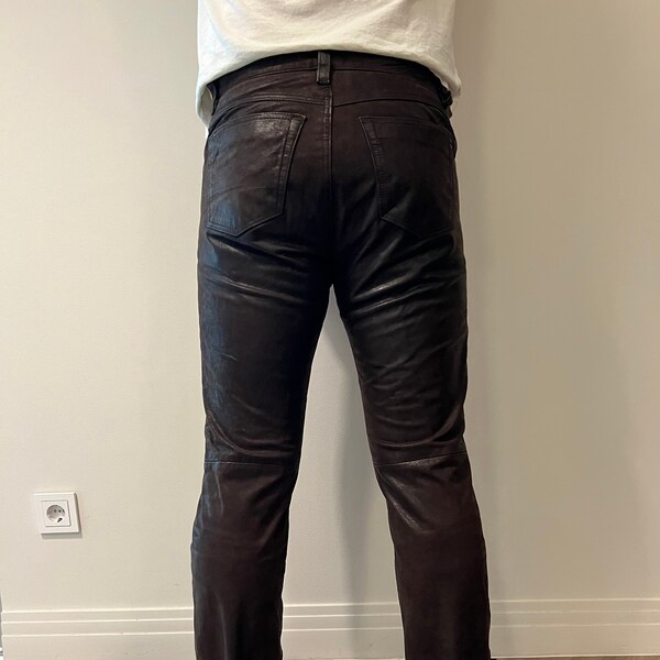 Rocker Leather Pants Etsy