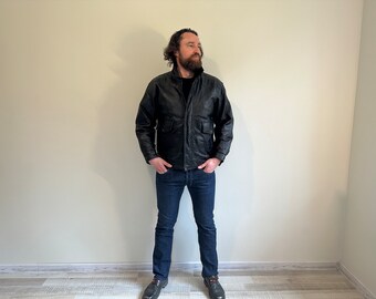 ジャケット・アウター VINTAGE PIG LEATHER JACKET BLACK il_1080xN.4657234704_7vlq.jpg