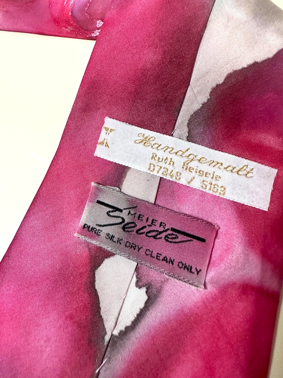 Silk Pink Vintage Tie for Men Groom Cotton Ties B… - image 5