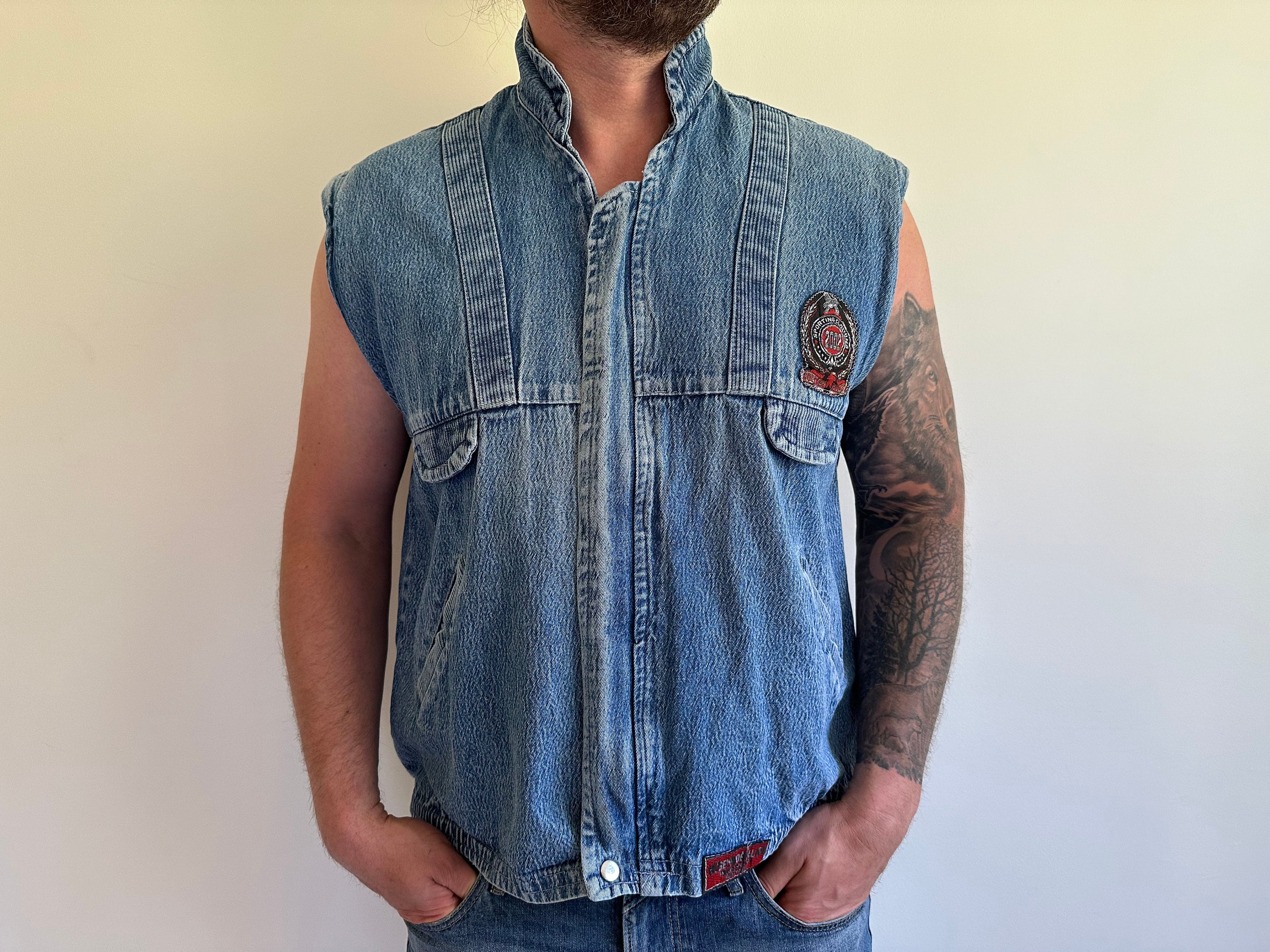 Denim Fishing Vest 