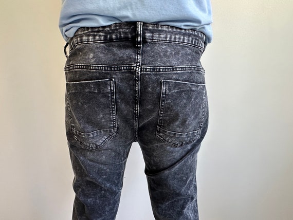 Men's  Slim Jeans Men's Distressed Denim Pants Bl… - image 7