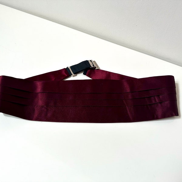 Purple Tuxedo Belt Classic Tuxedo Waist Belt Formal Suit Belt Burgundy Red Suit Classic Cummerbund Adjustable Prom Accessories Waistband