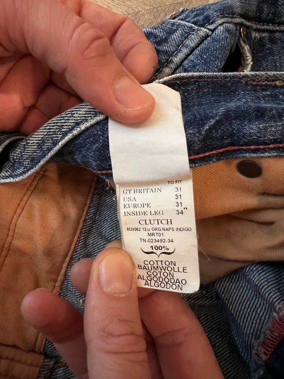 Verlating brandwond Reparatie mogelijk Men's PEPE Jeans Blue Denim Washed Out Hippie Bohemian - Etsy
