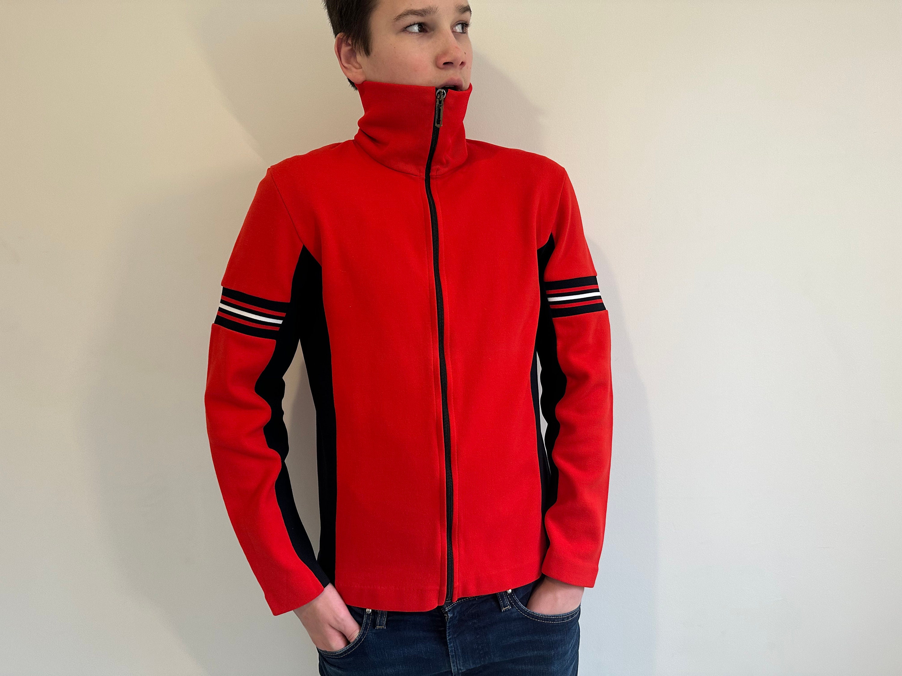 【HI FI FNK】Roud V-neck Jacket Top W Heather Block Full-Zip Wind Jacket – Golf Team Products