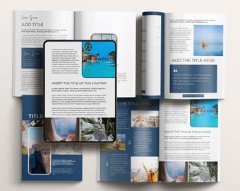 PLR eBook Canva Template, Passive Income, Ebook Mock-Up, Ebook Template Pdf, Magazine Template, Lead Magnet, Freebie Template, Coaching