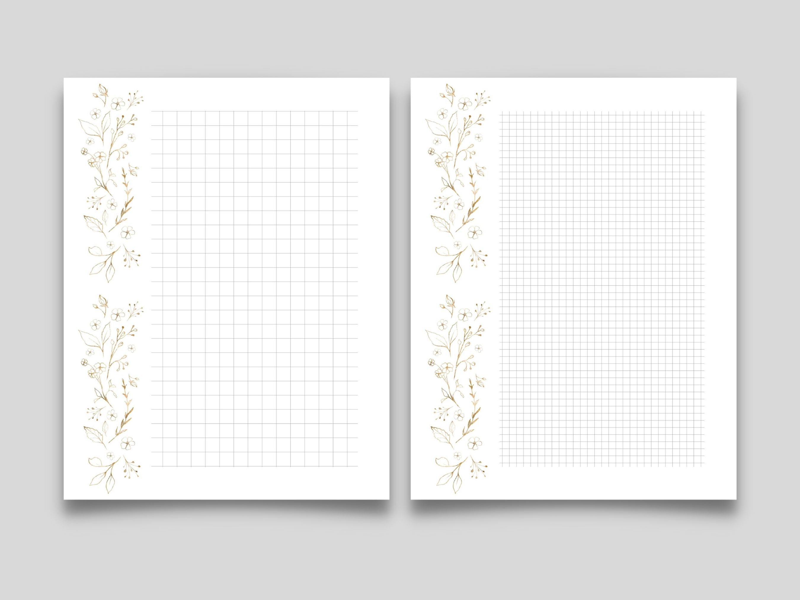 Printable Stationery Writing Paper Notepaper US Letter Size Etsy