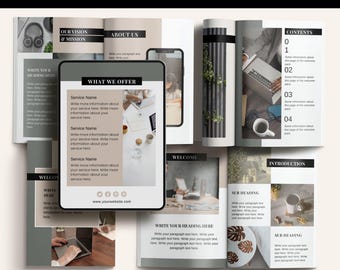 Client Welcome Pack Canva Template, Editable Business Onboarding Kit, Coaching Welcome Packet, Modern Service Provider Template