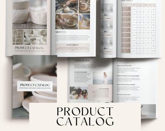 Product Catalog Canva Template, 19 Line Sheet Template, Wholesale Line Sheet, Wholesale Catalog, Price List Template, Linesheet Template