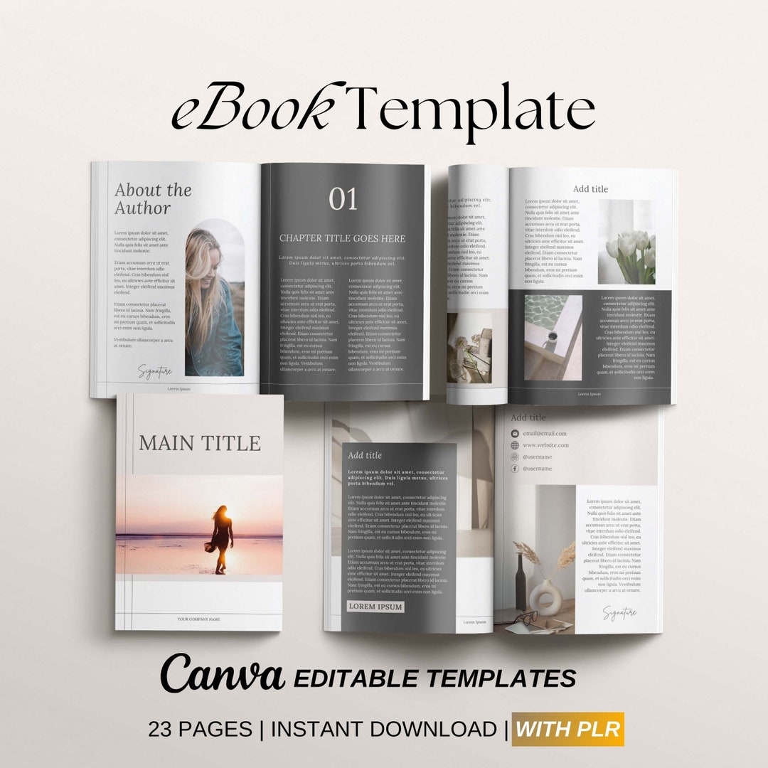 Ebook Canva Template Blogger Small Business Template Ebook Digital ...