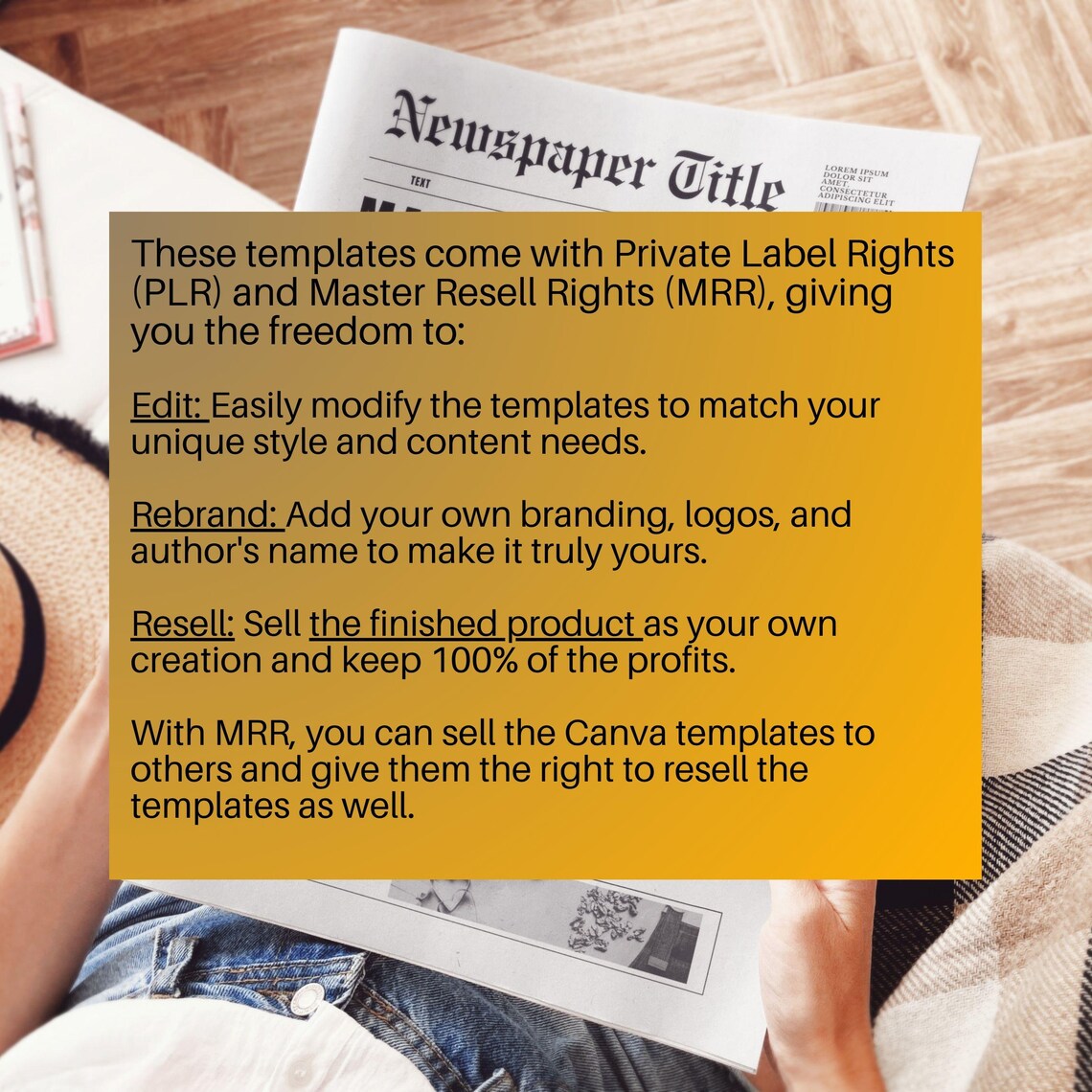 Bakery Newspaper Canva Template | Small Business Newsletter | Editable ...