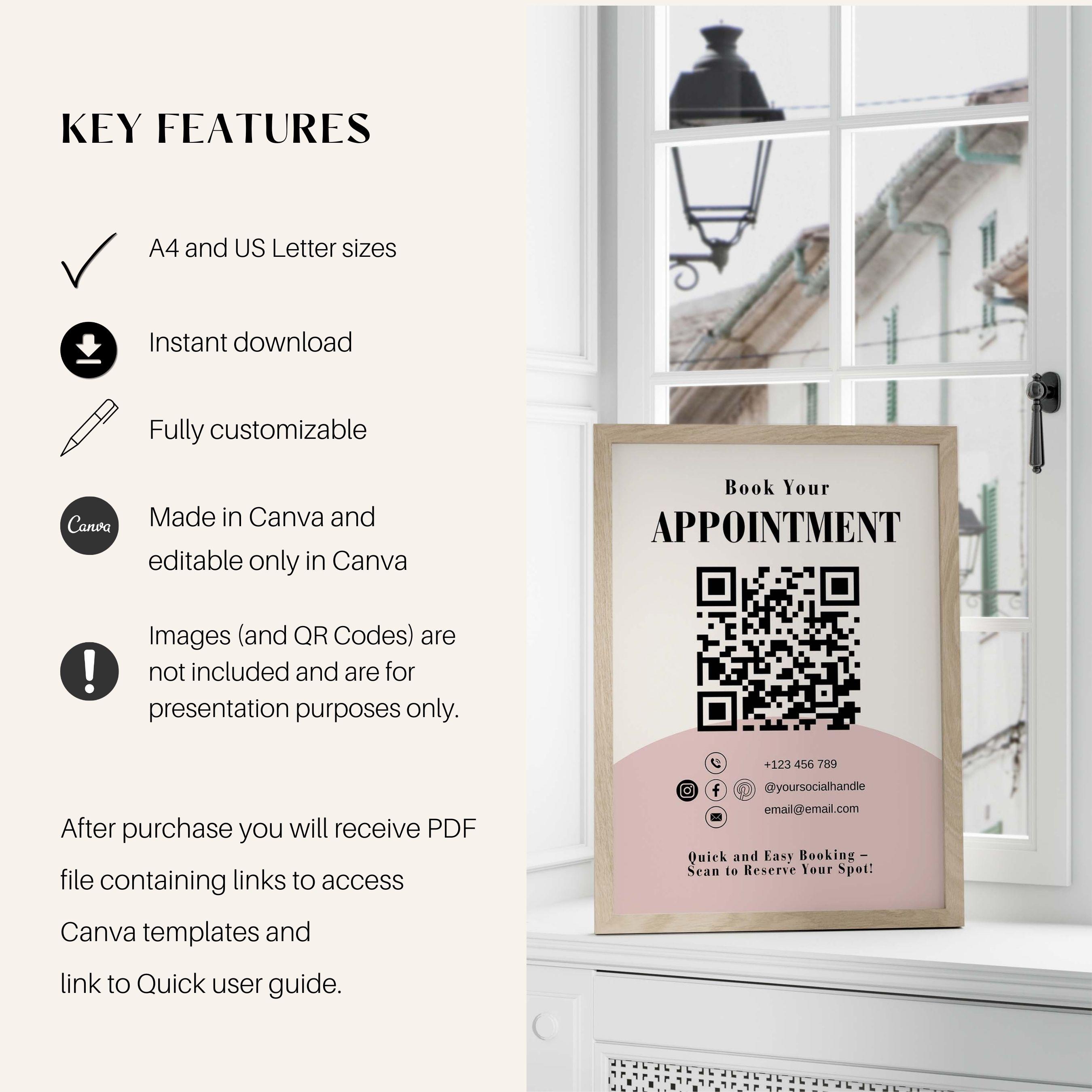 Editable Signage, 6 Canva Templates, Business Sign Bundle, Printable ...