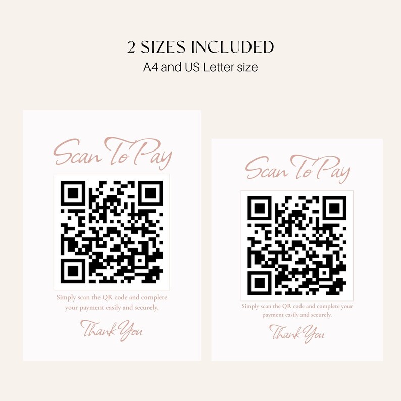 Modelo de cartaz para pagamento por QR Code no Canva, pôster editável ...