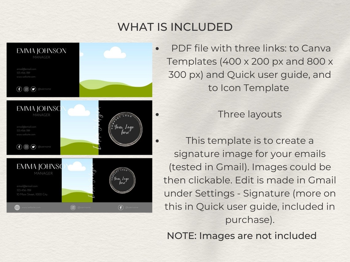 Gmail Signature Template Email Signature Template Email Etsy Gmail Signature Template Email Signature Template Email Etsy