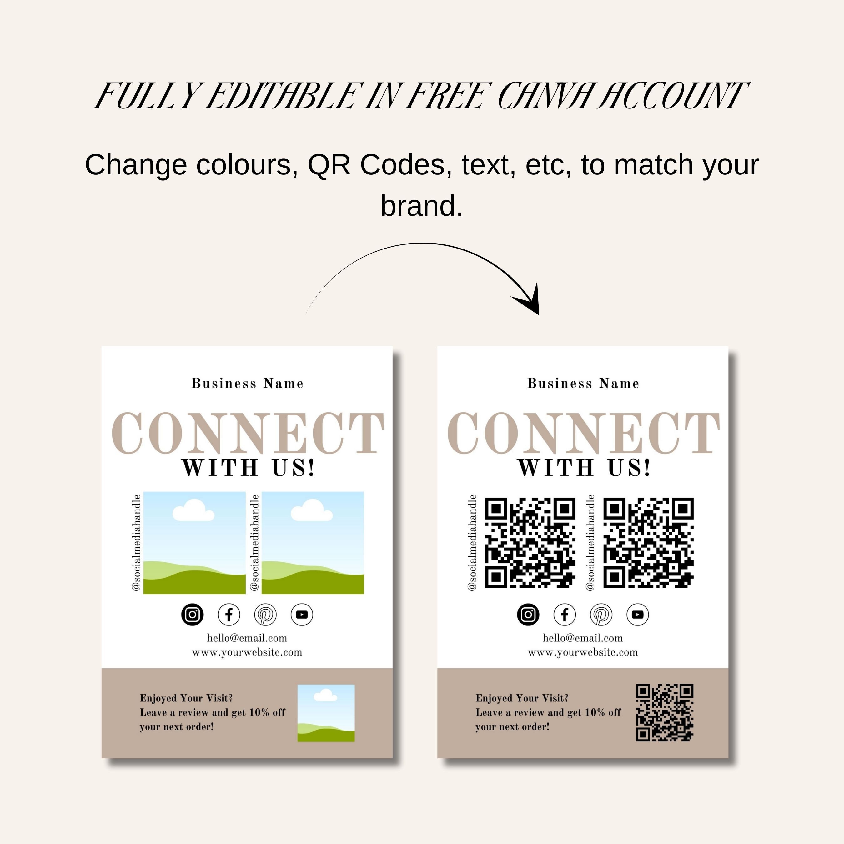 CONNECT WITH US SIGN visual data 6