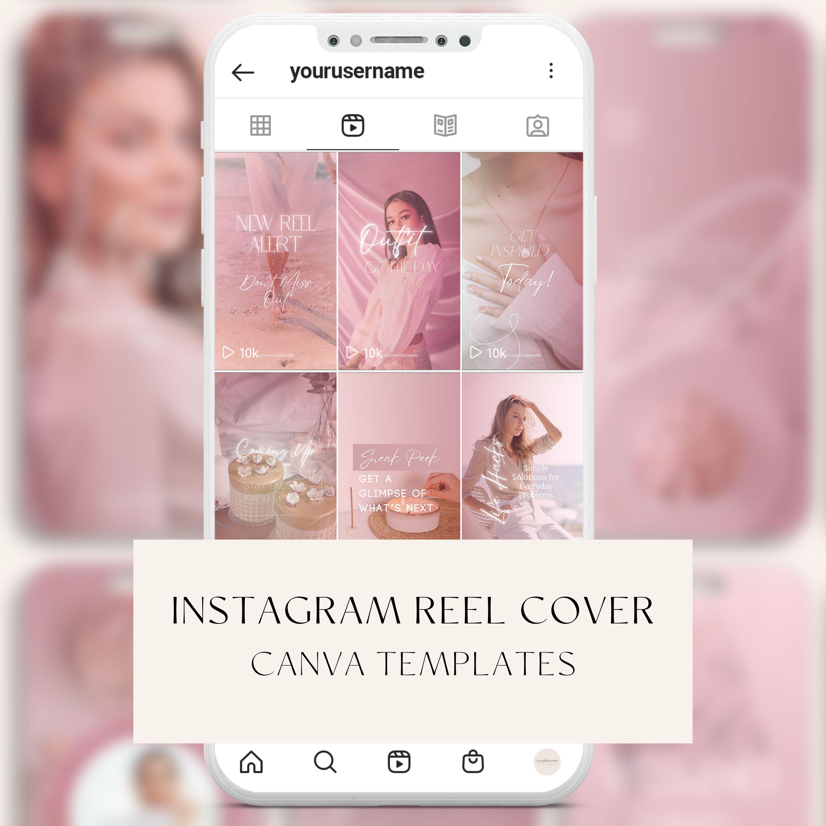 Pink Instagram Reel Cover Canva Templates, 20 Done for you Reel Covers, Content Creator Reel Covers, Universal Minimalist Aesthetic, Bright