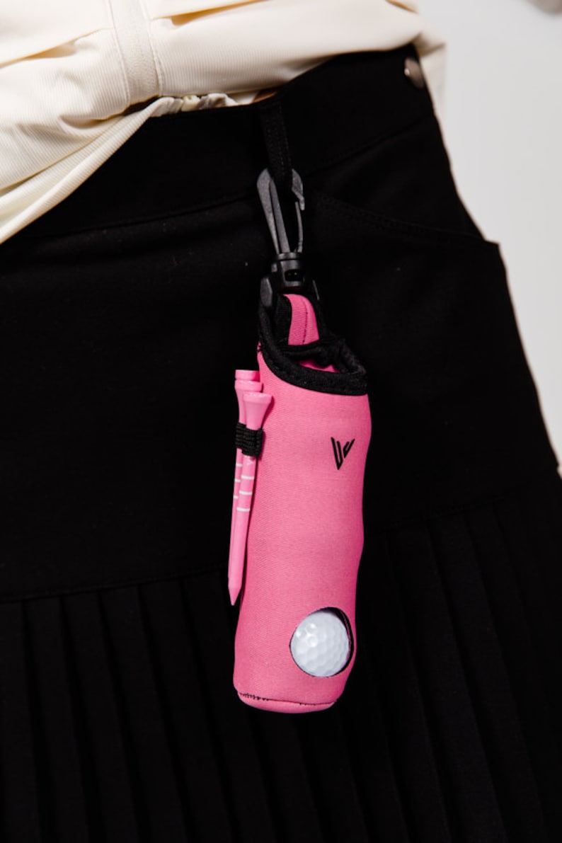 Dilwe Golf-Tee-Halter Aus Nylon - Tragbarer Tee-Träger Mit 10 Tees & Gürtelhaken