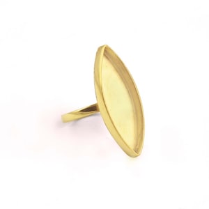 Keepsake Breast Milk Resin Marquise Ring Settings 925 Silver Gold Plated , 6x3mm-30x15mm Marquise Ring, Breast Milk, DIY jewelry supplies