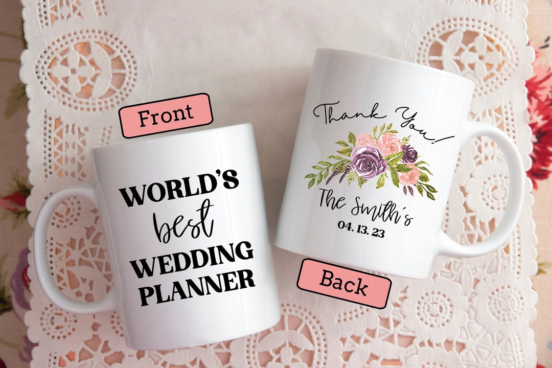 Customized Mug Wedding Event Planner Gift, World's Best Wedding Planner