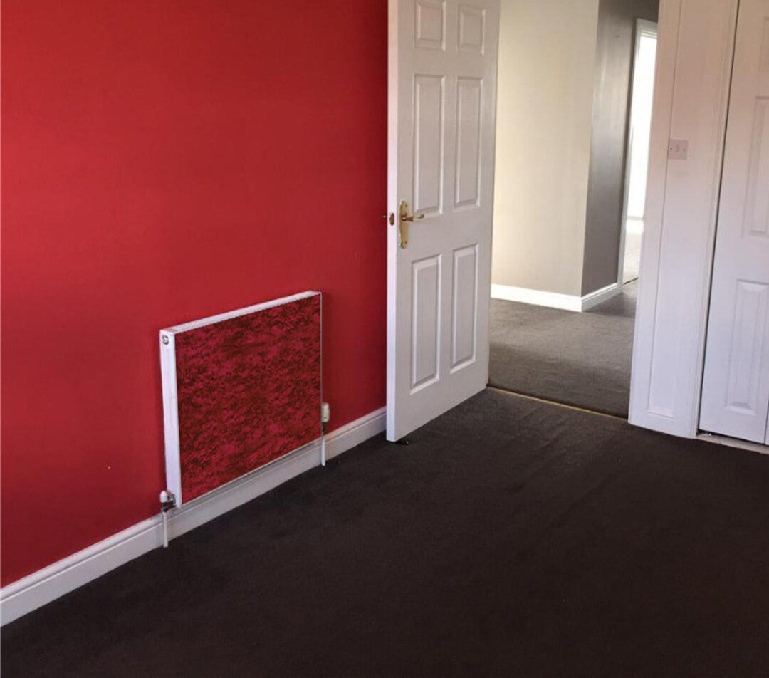 Radwraps Radiator Cover Ruby Red Crushed Velvet Etsy