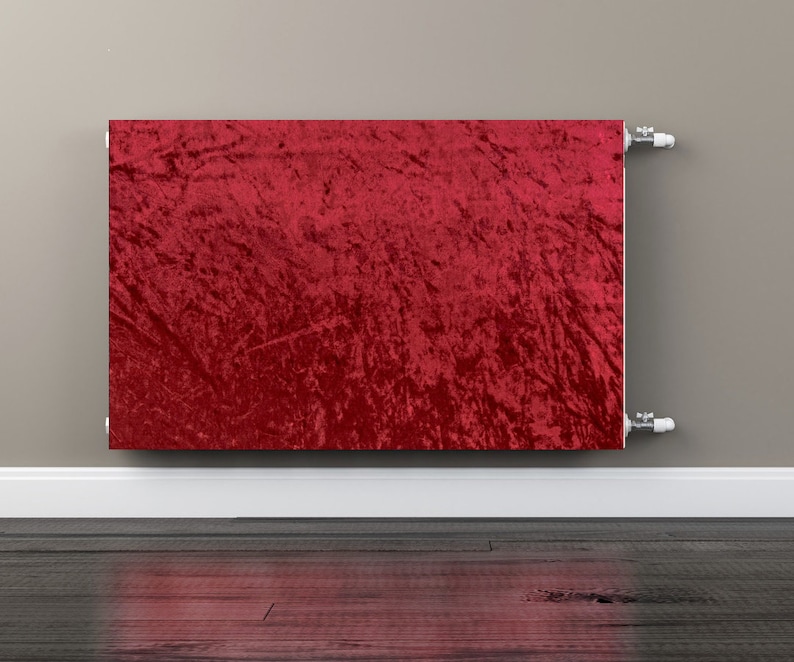 Radwraps Magnetic Radiator Cover - Ruby Red Crushed Velvet - Etsy
