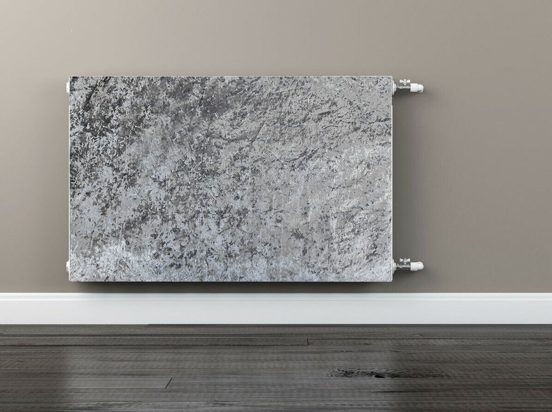 Radwraps Radiator Cover Slate Grey Crushed Velvet Etsy UK