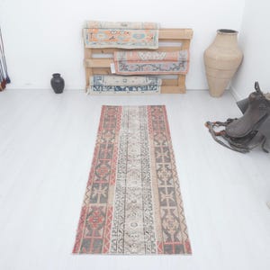 Turkey Runner, 2x7 Runner Rug, 2x7 Turkish Runner, 2x7 Vintage Runner, Oushak Runner Rug, Hallway Rug 2x7, Kitchen Rug 2x7, Runner Rug,19050
