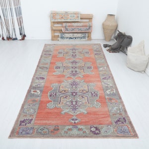 Turkey Rug, 5x11 Rug, Neutral Rug, 5x11 Pastel Rug, 5x11 Turkish Rug, 5x11 Vintage Rug, Anatolian Rug,Vintage Turkish Rug,Handmade Rug,16306