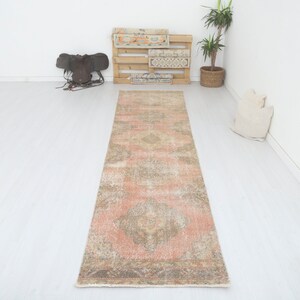3x12 Runner, Vintage Runner 3x12, Turkish Runner, Oushak Runner,Turkish Runner Rug,Turkish Rug,Oushak Runner Rug,Hallway Rug,Runner Rug,6366