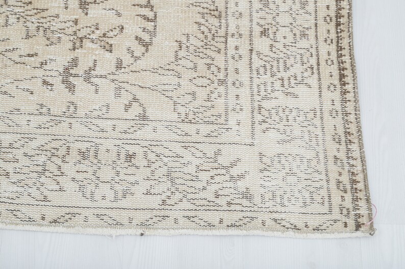 5x8 Rug, Handmade Rug, Wool Rug,turkish Vintage Rug, Oushak Rug