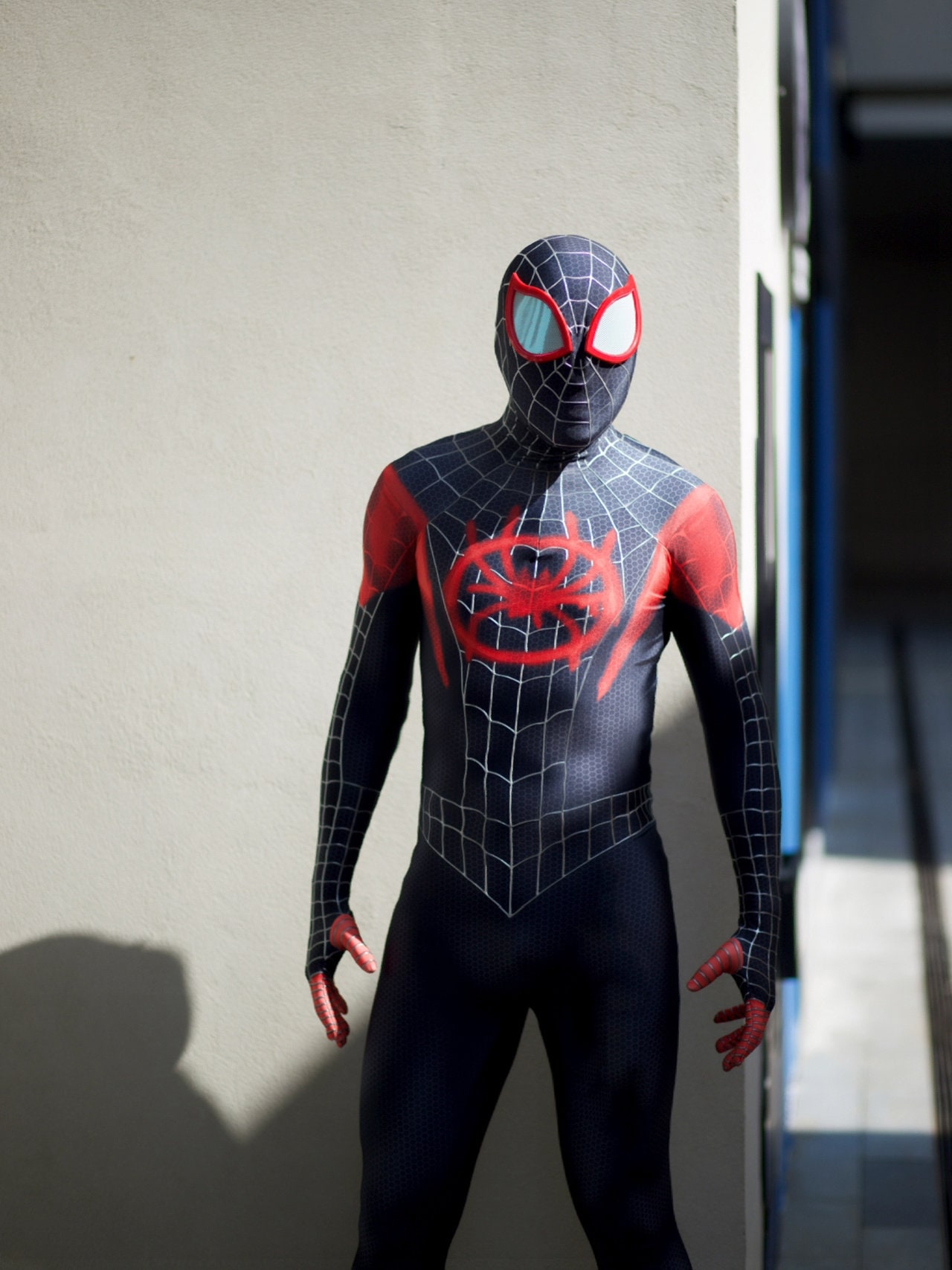 Costume Spider-Man Miles Morales 2021 Tuta Spiderman Cosplay Adulto Halloween