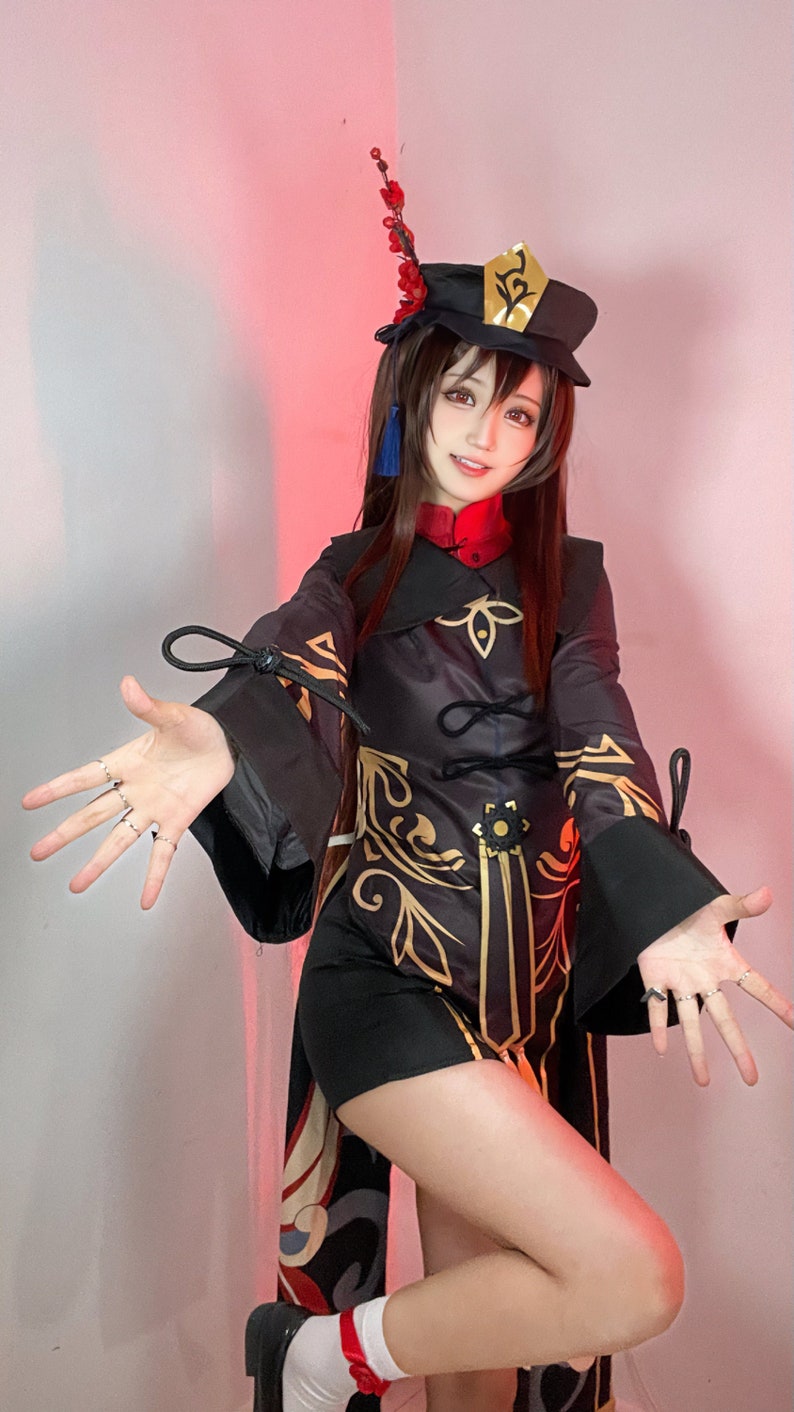 Genshin Impact Hu Tao Cosplay Costume Anime Game Outfit - Etsy Canada