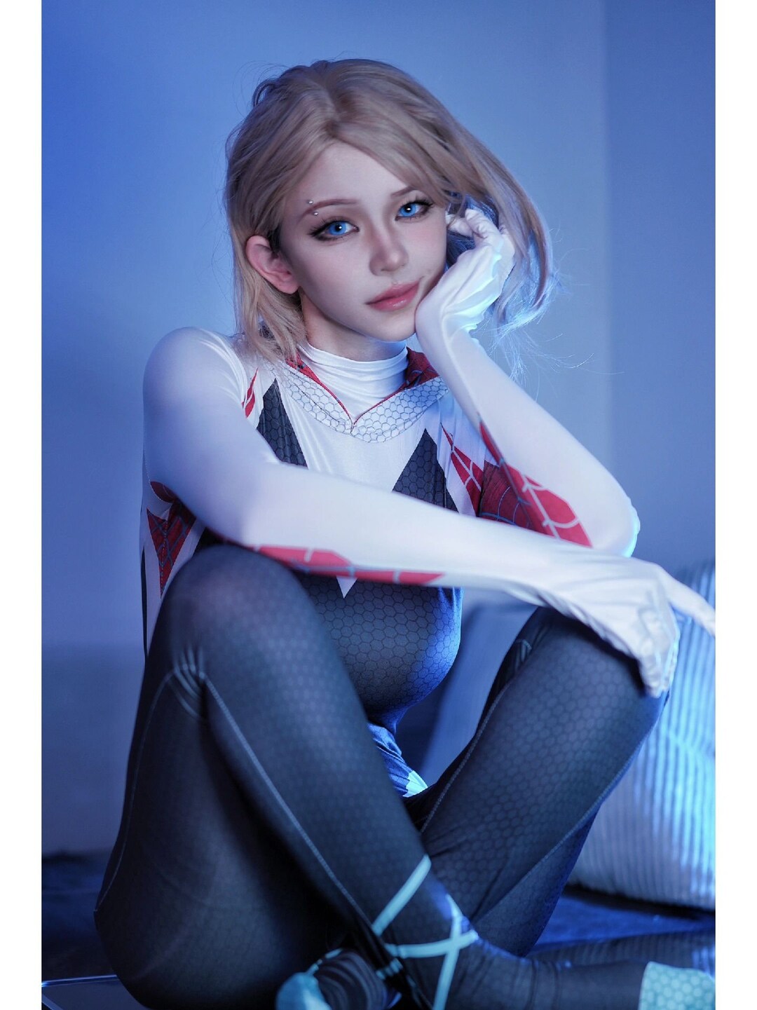 Buy Spider-man Into the Spider-verse Gwen Stacy Cosplay Costume Online