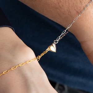 Pulsera de corazón magnético para parejas, pulseras de corazón a juego para amantes, pulseras Boyrfirend Gilfriend, regalo para parejas, regalo para amantes imagen 7