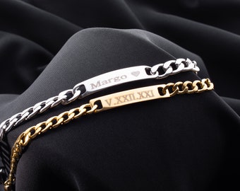 Gepersonaliseerde partnerarmbanden, aangepaste paararmbanden, partnersieraden, paarsieraden, cadeau voor vriendin-vriend, cadeau voor koppels