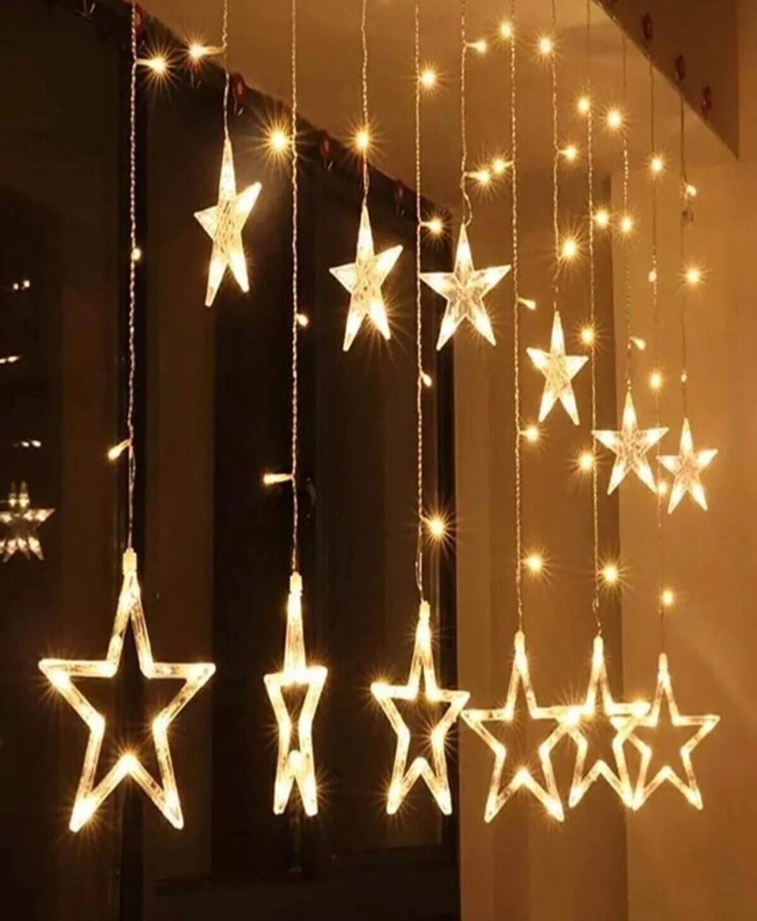 Hanging light up star outlet