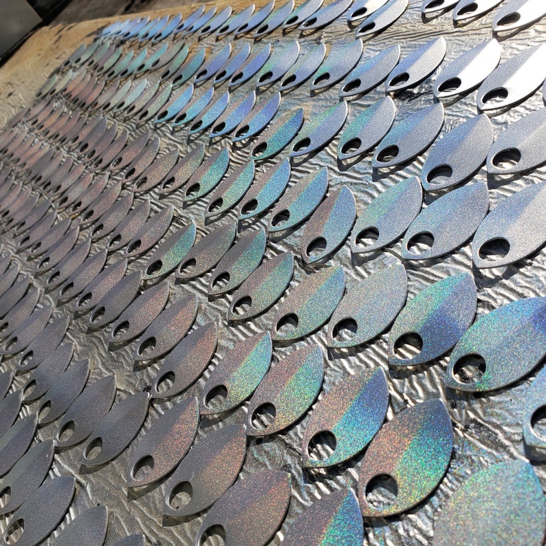 1000 Holographic Glitter Large Aluminum Dragon Scales Scalemail Bulk