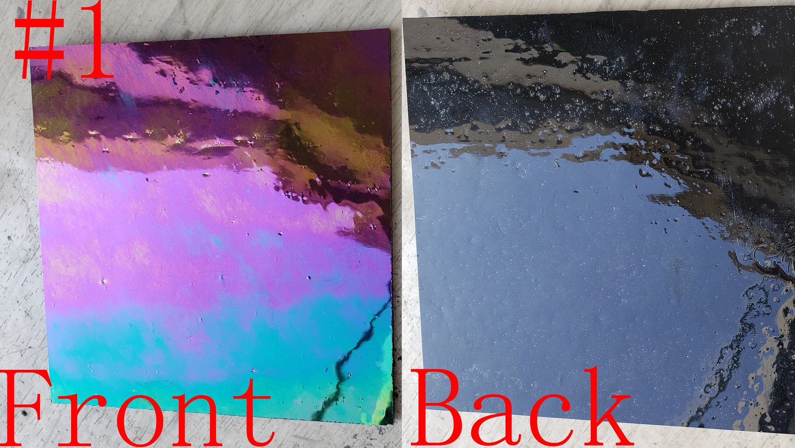 Iridescent Stained Glass Sheets 4x4premium Etsy