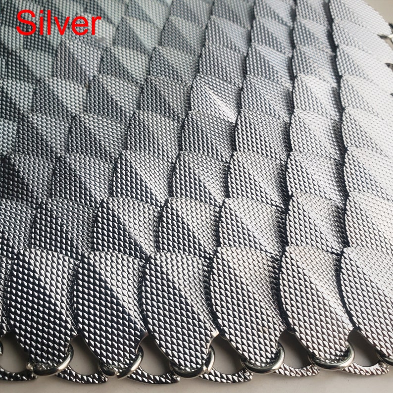 100 Large Silver Alloy Dragon Scales Scalemail Bulk Supplier Dragon