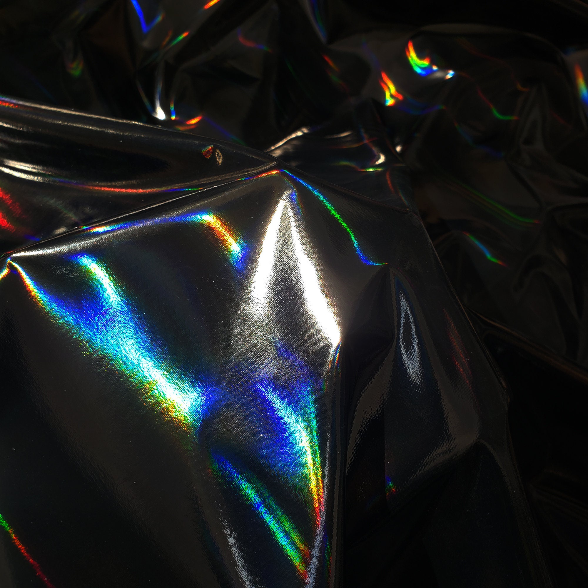 Iridescence Reflective Fabric Iridescent Mirrored Holographic