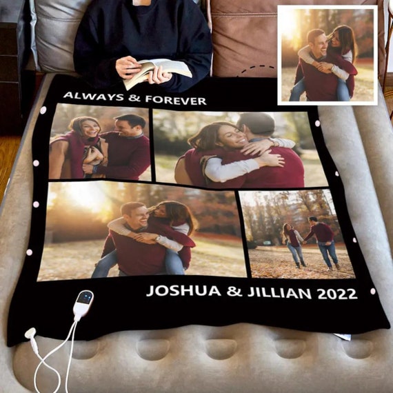 Personalized Heated Blanket Custom Photo Fleece Electric - Etsy