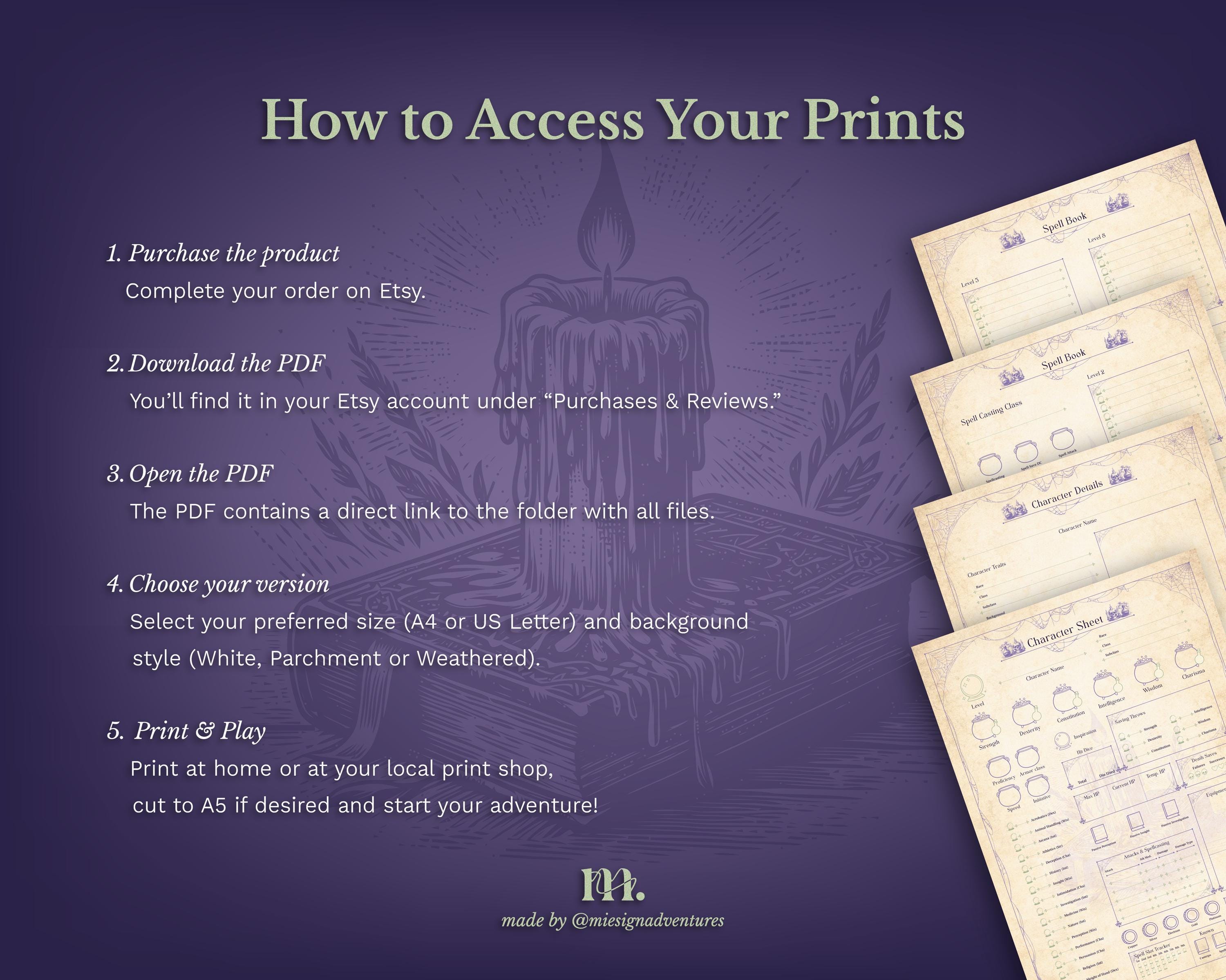 Dnd 5e Character Sheet Printable | Cauldron Cottage Witchwood Edition ...