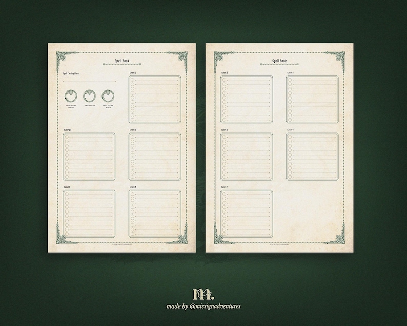 Dnd Character Sheet Printable, Ancient Dragon Emerald, Dungeons and ...