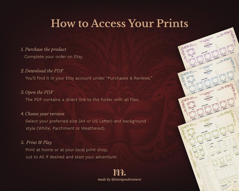 Dnd 5e Character Sheet Bundle | Printable RPG Sheets Fantasy TTRPG PDF ...
